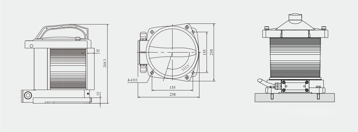 Specifications of CXH-12PL Single-deck Navigation Light