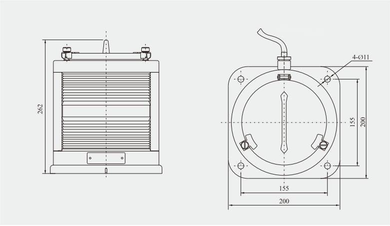 Specifications of CXH-1S Single-deck Navigation Signal Light