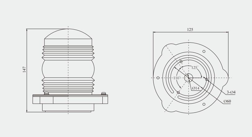 Specifications of CXH-3 Single-deck Navigation Signal Light