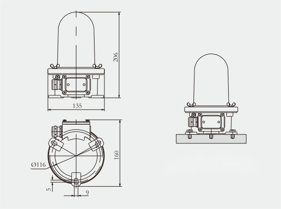 Specifications of CXH11 Marine Signal Light