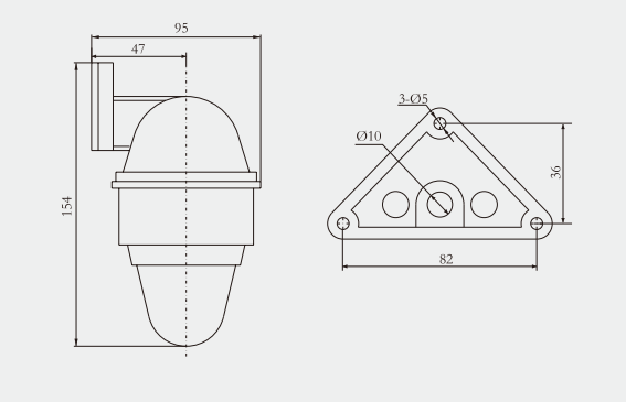 Specifications of CXH12 Boat Signal Light