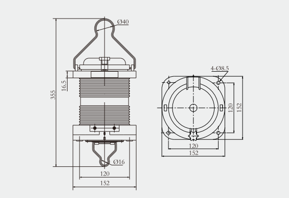 Specifications of CXH9-21P Marine Emergency Light