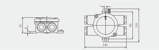 16A Marine Brass Junction Box