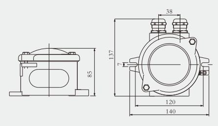 16A Marine Brass Junction Box