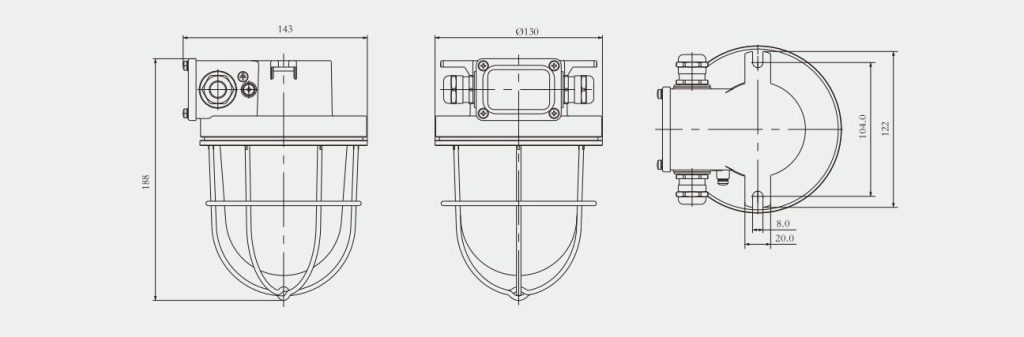 CCD9-5 marine pendant light