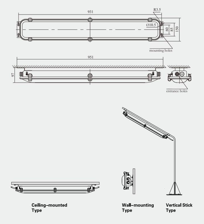 LED marine pendant light