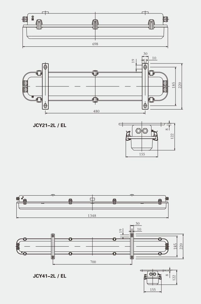 JCY21-2L / JCY41-2L LED Marine Pendant Light