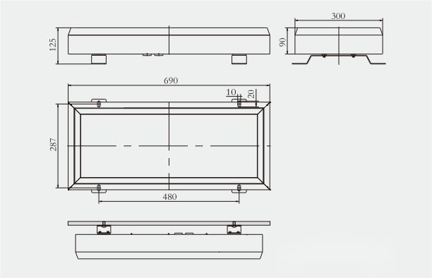 JPY29-2L LED Marine Ceiling Light