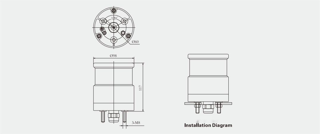 LED Naval Vessels Stealth Navigation Light