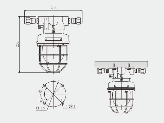 Specifications of CFD1 LED Explosion-proof Light