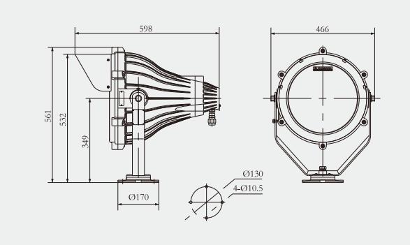 Specifications of CFT1-N Explosion-proof Flood Light