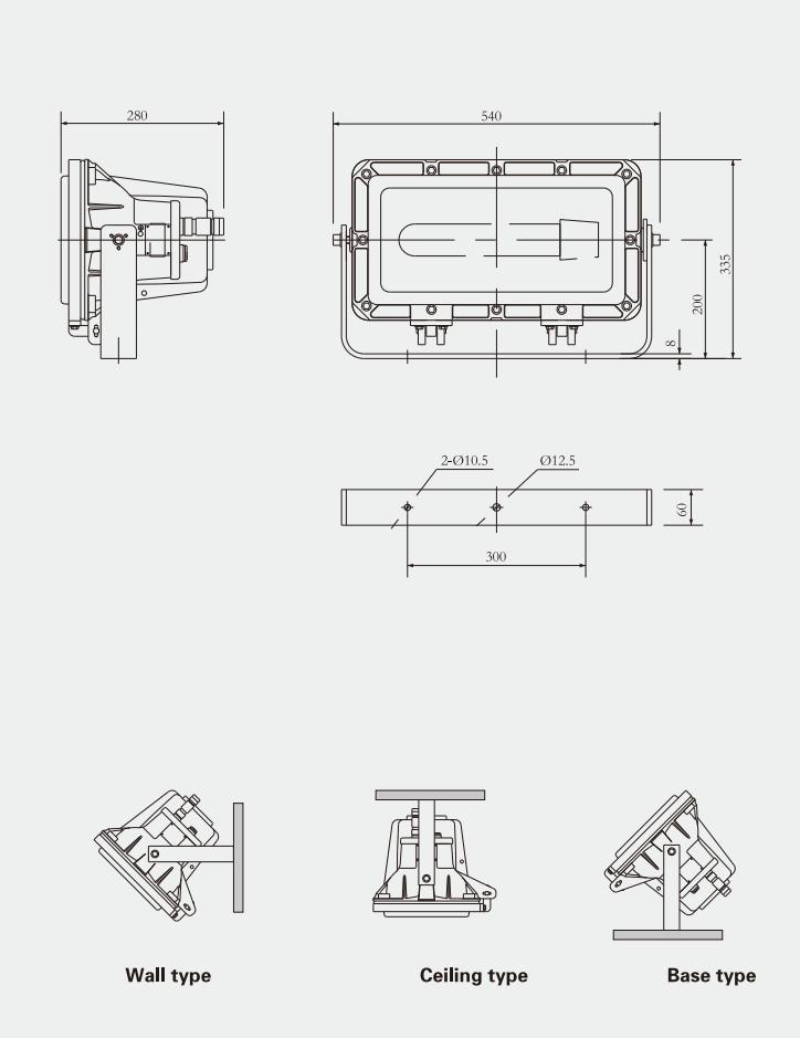 Specifications of CFT2 Explosion-proof Flood Light