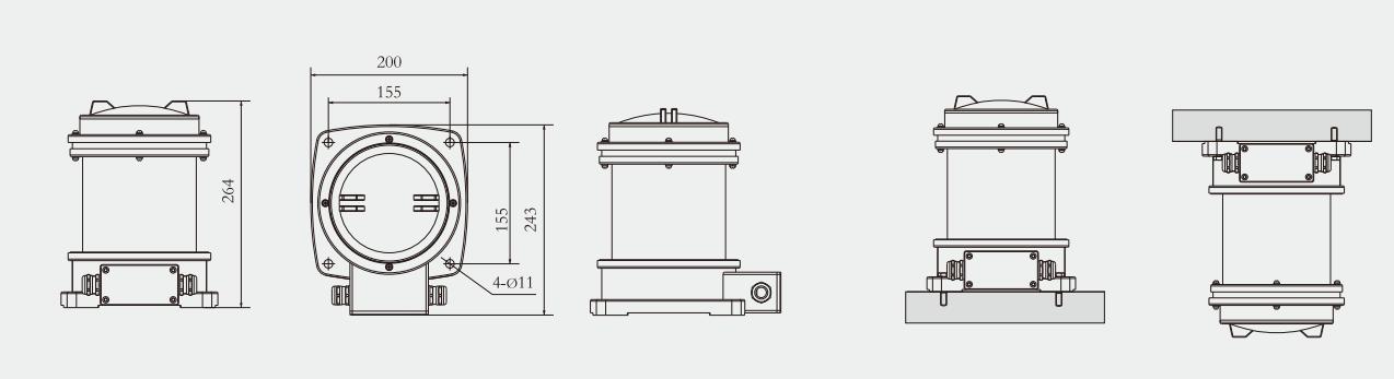 Specifications of CXH-102FB Explosion-proof Navigation Signal Light