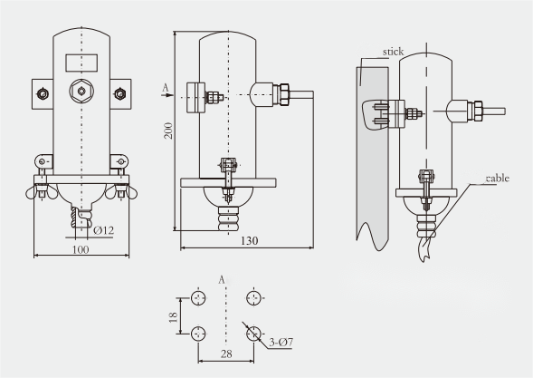 Specifications of CXH13-L Boat Flag Pole Light