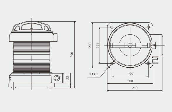 Specifications of CXH14 Flashing Signal Light