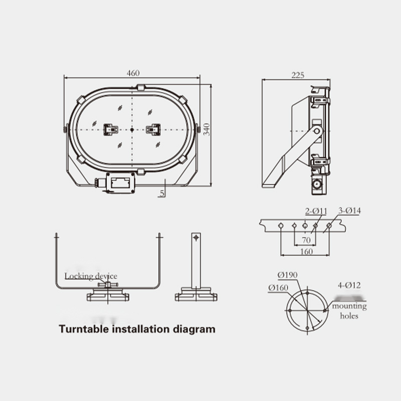 pecifications of TG11 Marine Spotlight