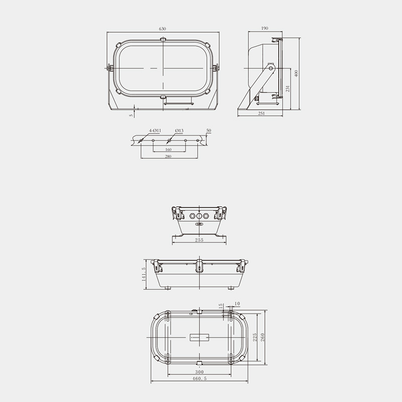 Specifications of TG13 Marine Spot Light