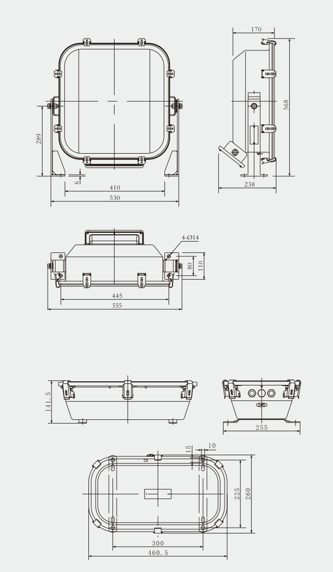 Specifications of TG19 Marine Spot Light