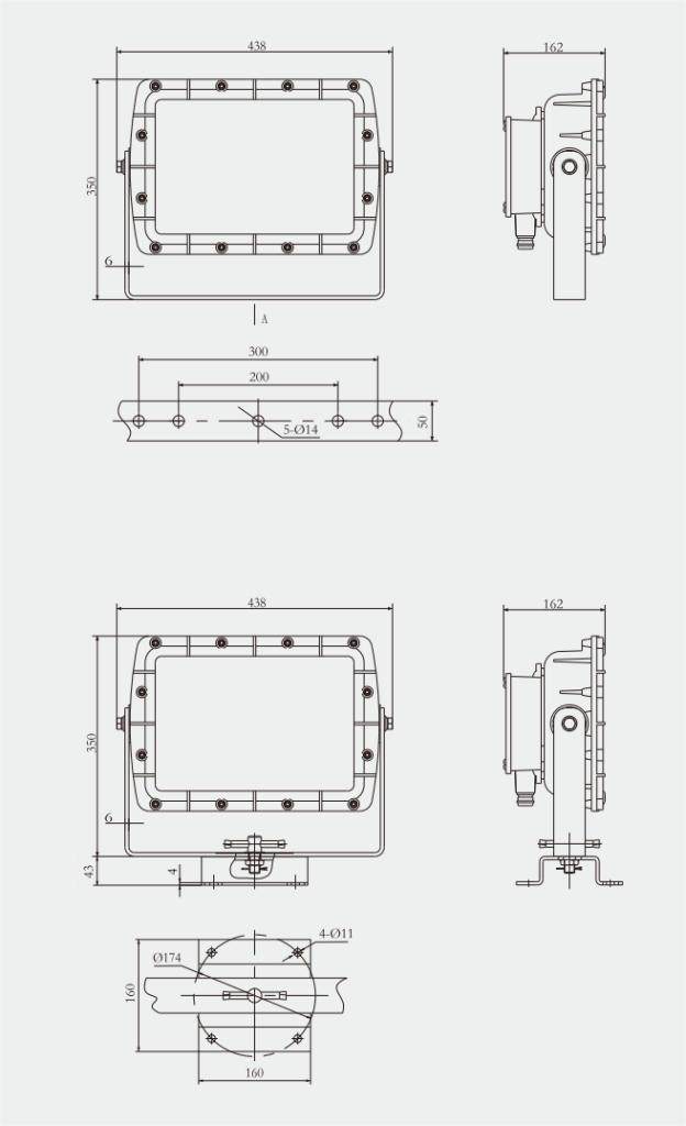 Specifications of TG22-L LED Marine Spotlight -1