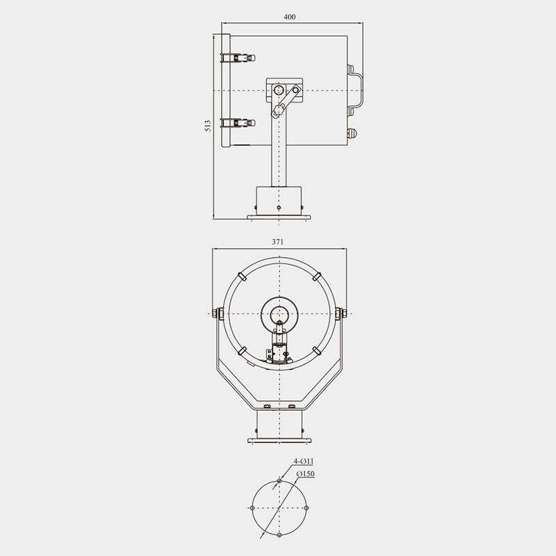 specifications of TG26-B Marine Searchlight