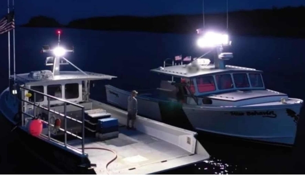 boating with marine LED lighting