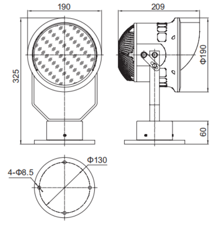 TG8-L Marine LED Spotlight